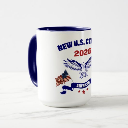 New U.S. American Citizen 2026 Mug Mok (Voorkant links)