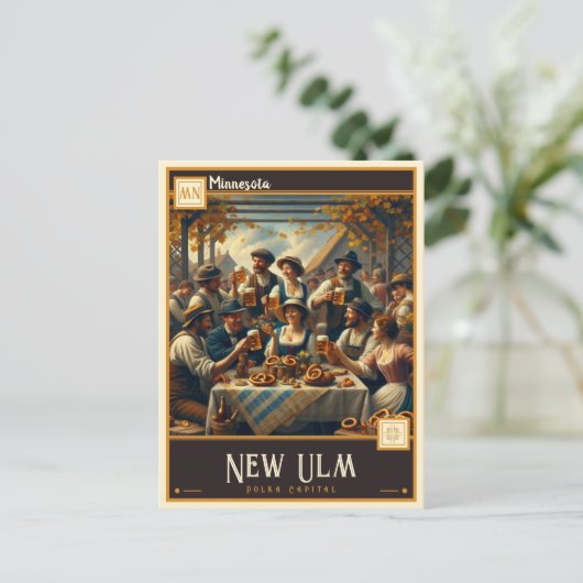 New Ulm, Minnesota |  Briefkaart (Staand voorkant)