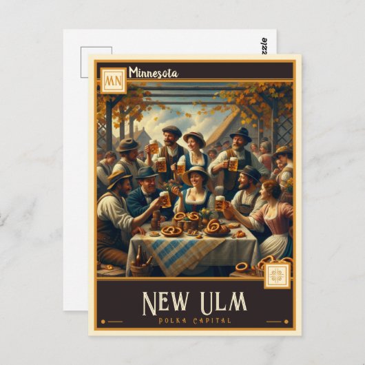 New Ulm, Minnesota |  Briefkaart (Voorkant / Achterkant)