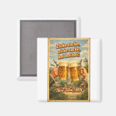 New Ulm MN Duits Bier Oktoberfest Magneet (Voorkant / Achterkant)