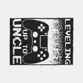 New Uncle For Men Boys Soon To Be Uncle Nephew Gam Fleece Deken (Voorkant (Horizontaal))