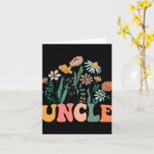 New Uncle Wildflower First Birthday &amp; Baby Sho Kaart (Gele Bloem)