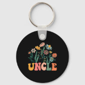 New Uncle Wildflower First Birthday & Baby Sho Sleutelhanger (Voorkant)