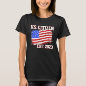 New US citizen 2023 for citizenship with american  T-shirt (Voorkant)