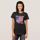 New US citizen 2023 for citizenship with american  T-shirt (Voorkant volledig)