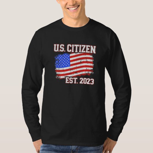 New US citizen 2023 for citizenship with american  T-shirt (Voorkant)