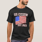 New US citizen 2023 for citizenship with american  T-shirt (Voorkant)