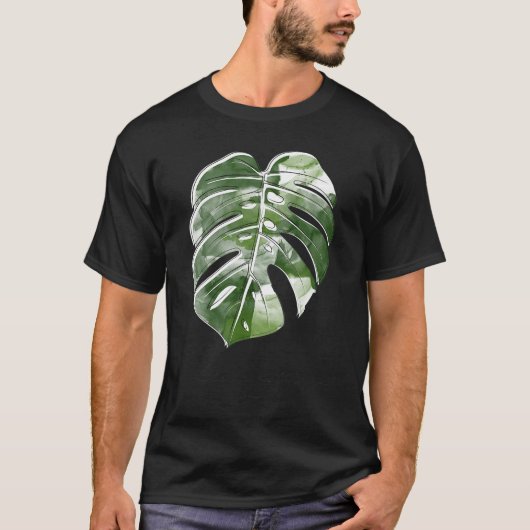 New Variegata Window Plant Monstera Deliciosaropic T-shirt (Voorkant)
