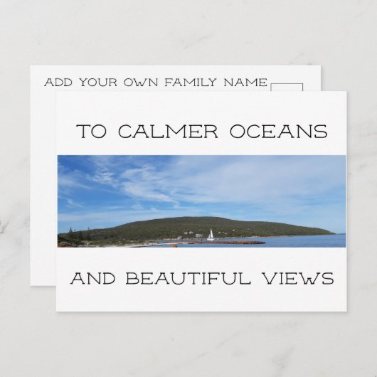 New Views Moving Briefkaart (Voorkant / Achterkant)