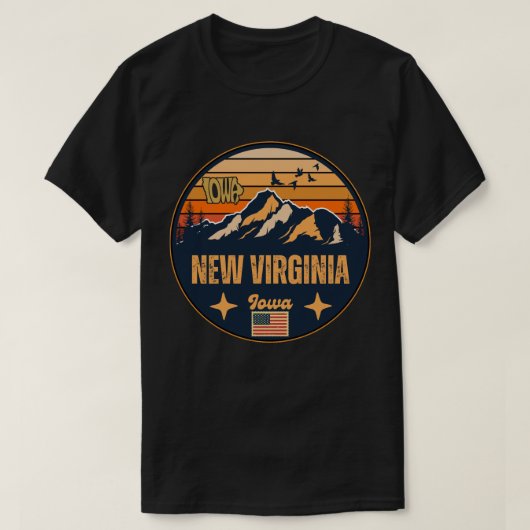 New Virginia, Iowa T-shirt (Design voorkant)
