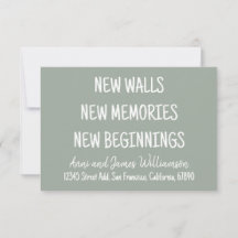 NEW WALLS NEW MEMORIES NEW BEGINNINGS Moving