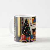 New Wave 1980s Pop Art Christmas Mug Koffiemok (Voorkant links)