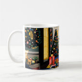New Wave 1980s Pop Art Christmas Mug Koffiemok (Links)
