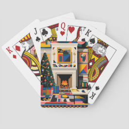 New Wave 1980s Pop Art Christmas Playing Cards Pokerkaarten