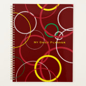 New Wave Burgundy Planner (Voorkant)