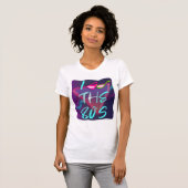 New Wave Glasses Style 80s Love Slogan T-shirt (Voorkant volledig)