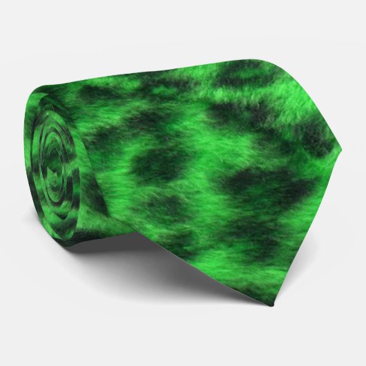 New Wave Leopard Stropdas (Opgerold)