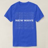 NEW WAVE Retro Repeating Design T-shirt (Design voorkant)