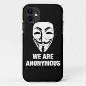 【New!!】WE ARE ANONYMOUS★iPhone Case (Achterkant)