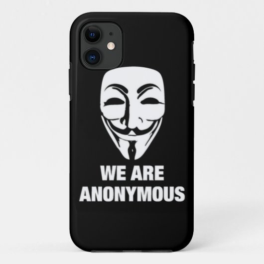 【New!!】WE ARE ANONYMOUS★iPhone Case (Achterkant)