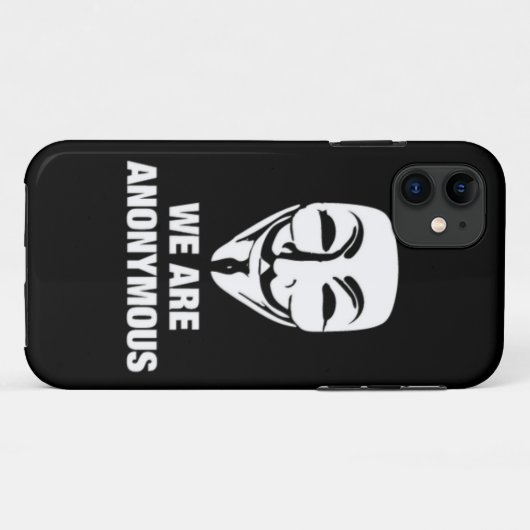 【New!!】WE ARE ANONYMOUS★iPhone Case (Achterkant (horizontaal))