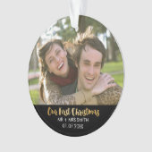 New-wed Photo Holiday Ornament (voorkant)