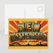 New Westminster BC Royal City Briefkaart (Voorkant / Achterkant)