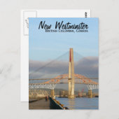 New Westminster Quay Boardwalk en Harbour Briefkaart (Voorkant / Achterkant)