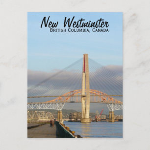 New Westminster Quay Boardwalk en Harbour Briefkaart