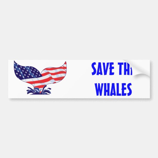 New-Whale-Tail-[Converted] Bumpersticker (Voorkant)