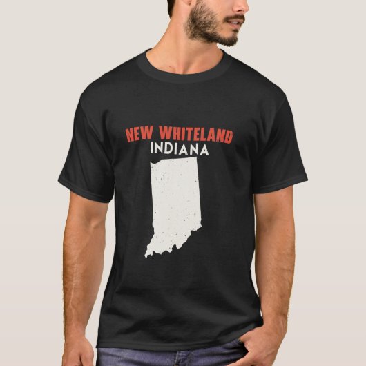 New Whiteland Indiana Verenigde Staten Staat Ameri T-shirt (Voorkant)