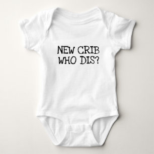 "NEW WIEG WHO DIS?" grappig Romper