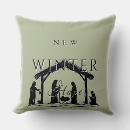 New Winter Hope w / Geboorteplaats I Kussen