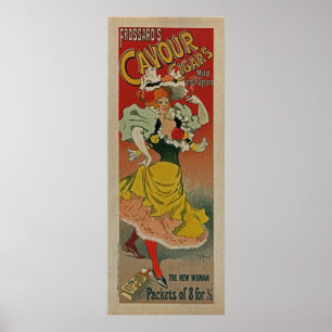 New Woman Frossard's Cavour Cigars Mild & Fragrant Poster