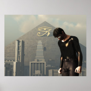 New World Order Cityscape Poster