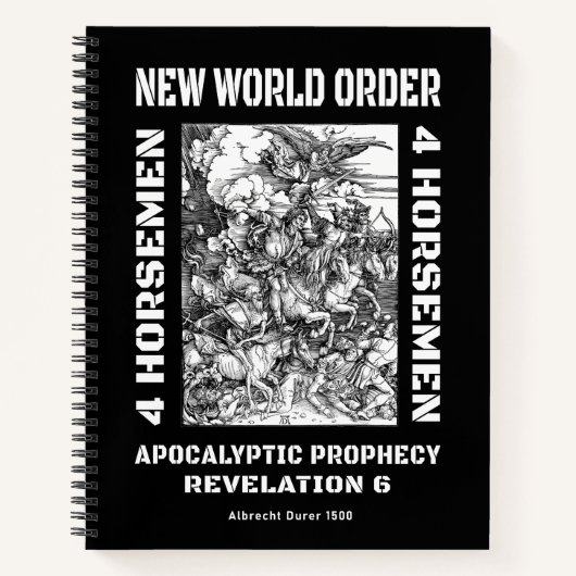 New World Order Eschatology Studiekaart Notitieboek (Voorkant)