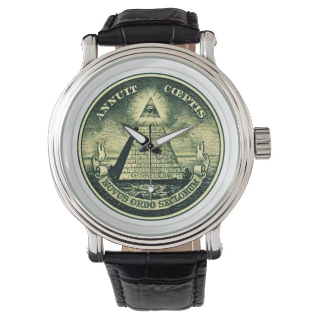 NEW WORLD ORDER WATCH HORLOGE (Voorkant)