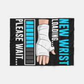 New Wrist Loading... Please Wait... Broken Arm Cas Fleece Deken (Voorkant (Horizontaal))