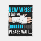 New Wrist Loading... Please Wait... Broken Arm Cas Fleece Deken (Voorkant)