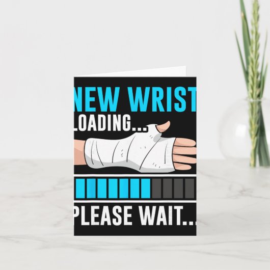 New Wrist Loading... Please Wait... Broken Arm Cas Kaart (Voorkant)