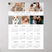 New Year 12 Month Custom Photos 2026 Calendar Poster (Voorkant)