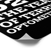 New Year 2020 And Bad Optometry Jokes Eye Chart  Poster (Hoek)