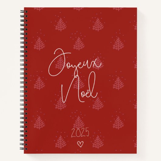 new year 2025 bordeaux notitieboek (Voorkant)