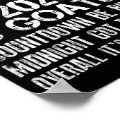 New Year 2026 Bruh No Cap Countdown Bussin Funny R Poster (Hoek)