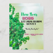 New Year 2026 Coffee Mug with Nature Forest Design Kaart (Voorkant / Achterkant)