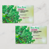 New Year 2026 Coffee Mug with Nature Forest Design Visitekaartje (Voorkant / Achterkant)