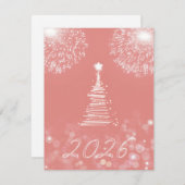 New year  2026 feestdagenkaart (Voorkant / Achterkant)