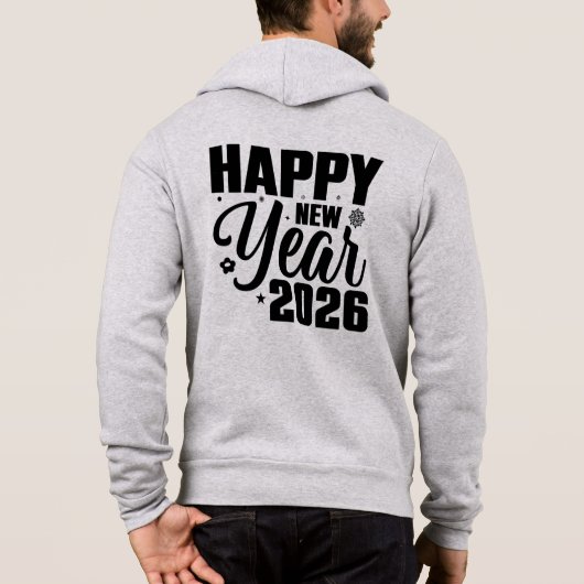 New Year 2026 Festive Greeting Design-65159 Hoodie (Achterkant)