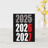 New Year 2026 Funny 67 New Year's Eve Party Kaart (Gele Bloem)
