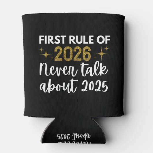 "New Year 2026 Funny Blikjeskoeler (Achterkant)